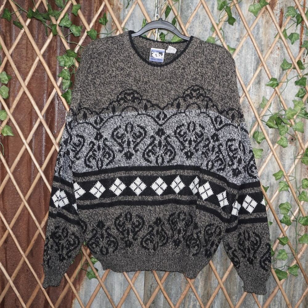 XL - Vintage Y2K Today's News Sweatshirts checkerboard royal